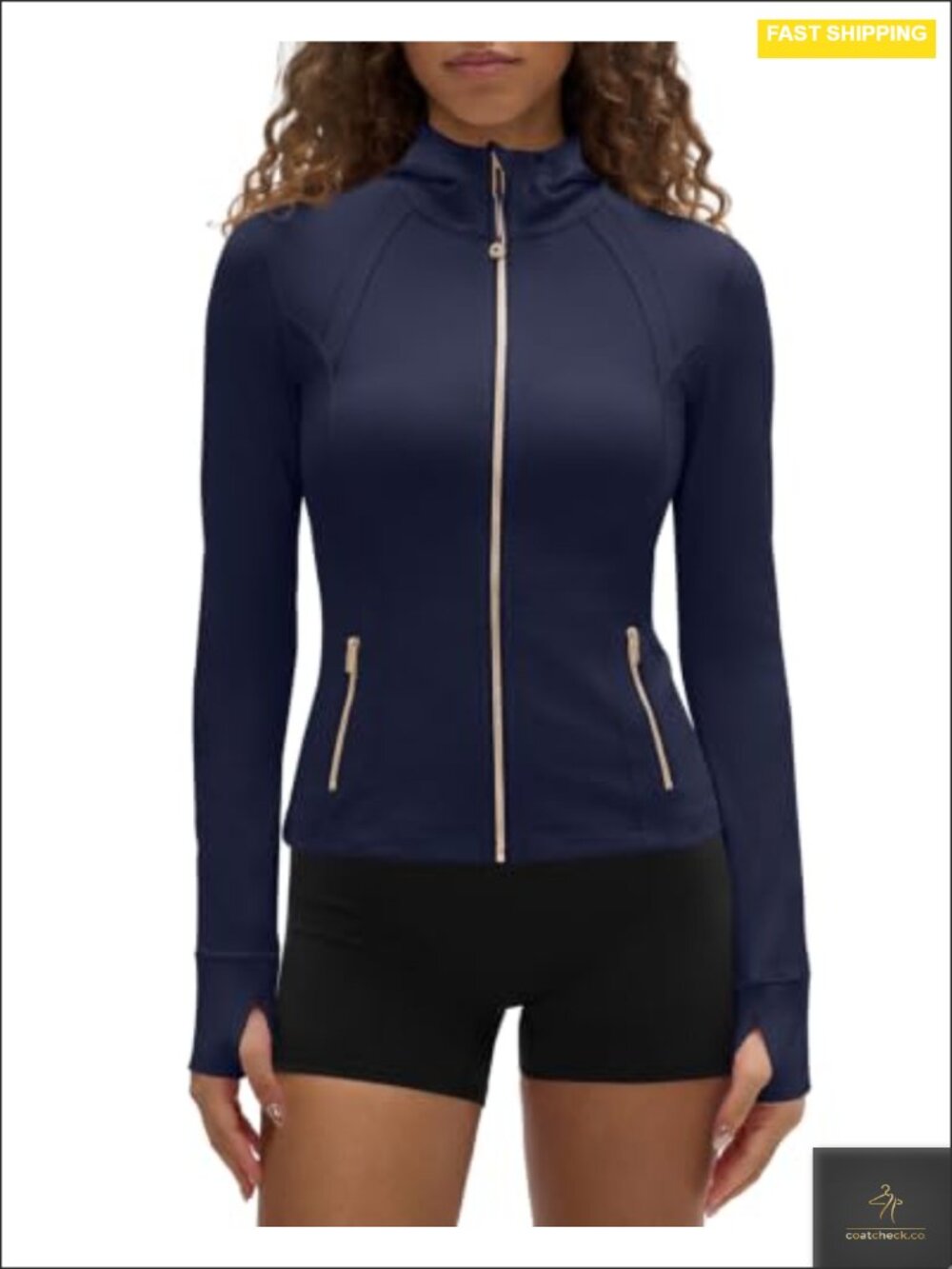 Women's Zip Up Track Jacket Active Athletic Sports Full Zip